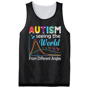 Autism Seeing The World From Different Angle Mesh Reversible Basketball Jersey Tank