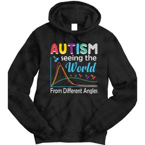 Autism Seeing The World From Different Angle Tie Dye Hoodie