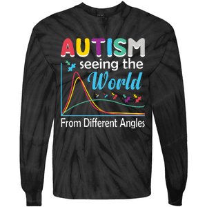 Autism Seeing The World From Different Angle Tie-Dye Long Sleeve Shirt