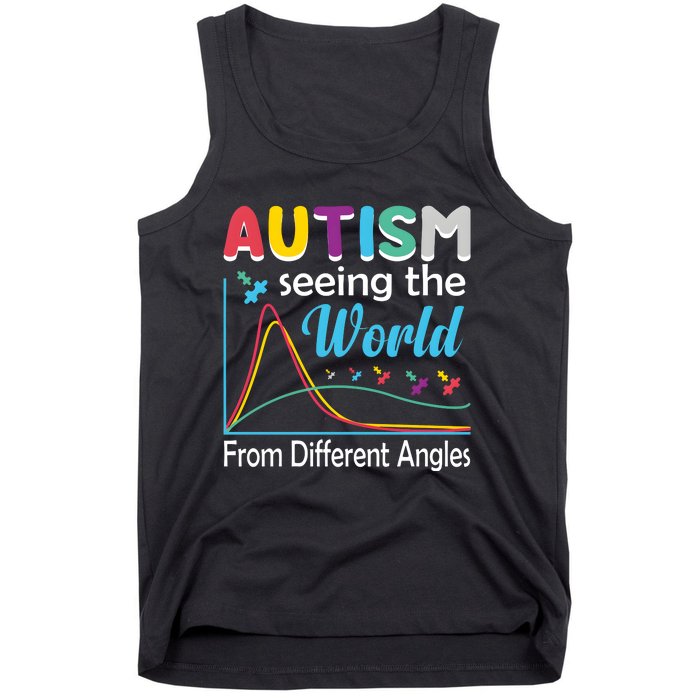 Autism Seeing The World From Different Angle Tank Top