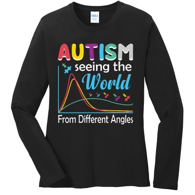 Autism Seeing The World From Different Angle Ladies Long Sleeve Shirt