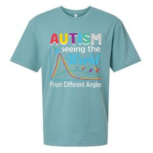 Autism Seeing The World From Different Angle Sueded Cloud Jersey T-Shirt