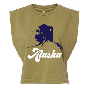 Alaska State The Last Frontier Alaska Home Garment-Dyed Women's Muscle Tee