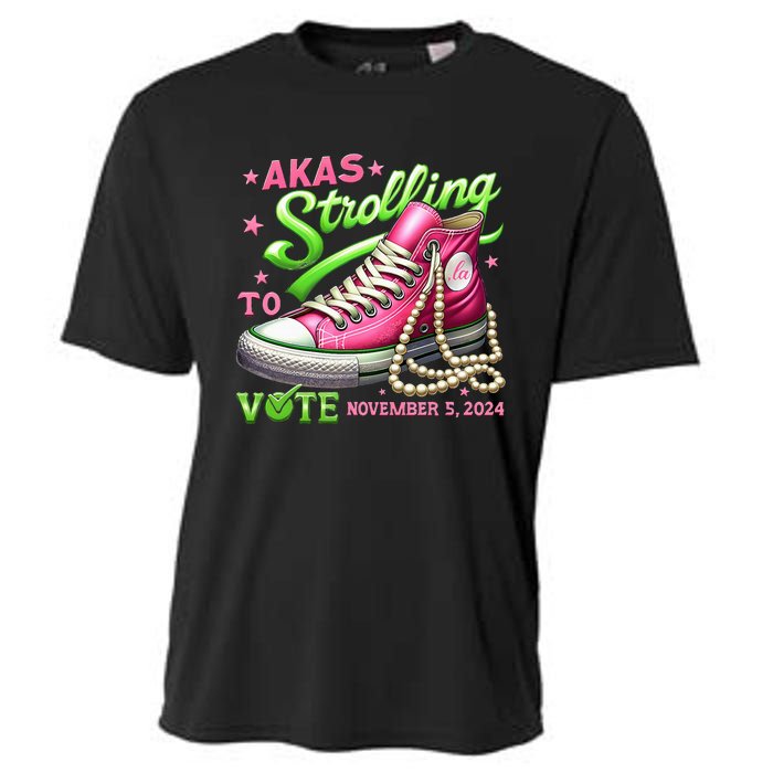 Akas Strolling To Vote November 5 2024 Kamala Harris Design Cooling Performance Crew T-Shirt