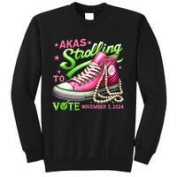 Akas Strolling To Vote November 5 2024 Kamala Harris Design Sweatshirt