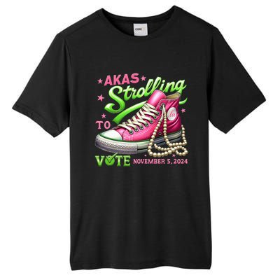 Akas Strolling To Vote November 5 2024 Kamala Harris Design Tall Fusion ChromaSoft Performance T-Shirt