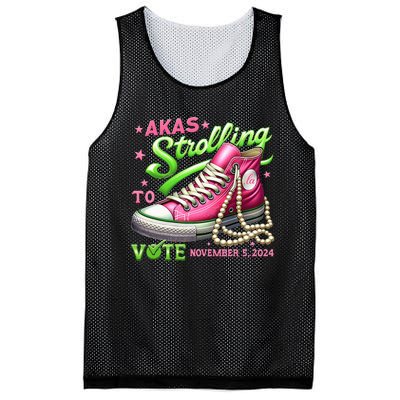 Akas Strolling To Vote November 5 2024 Kamala Harris Design Mesh Reversible Basketball Jersey Tank