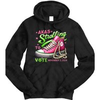 Akas Strolling To Vote November 5 2024 Kamala Harris Design Tie Dye Hoodie