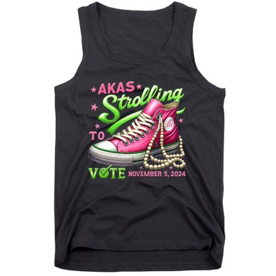 Akas Strolling To Vote November 5 2024 Kamala Harris Design Tank Top