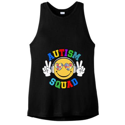 Autism Squad Team Support Inclusion And Awareness Ladies PosiCharge Tri-Blend Wicking Tank