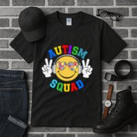 Autism Squad Team Support Inclusion And Awareness Tall T-Shirt