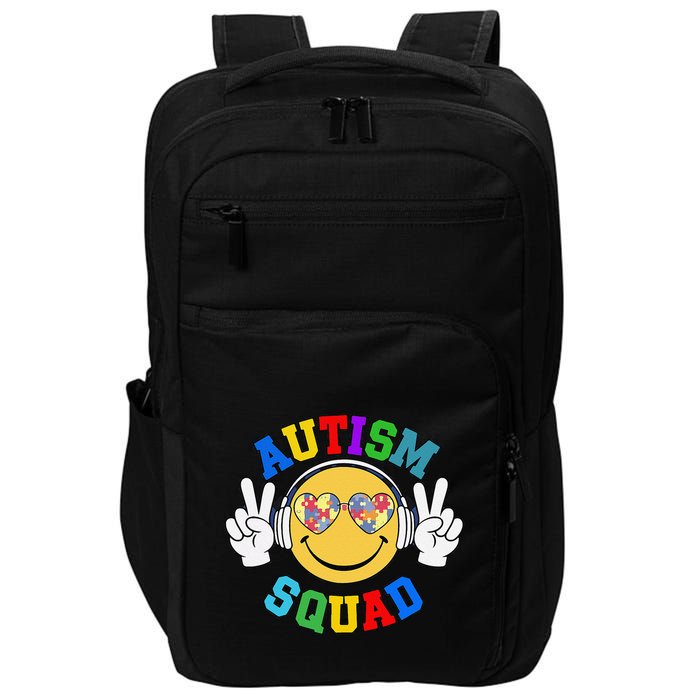 Autism Squad Team Support Inclusion And Awareness Impact Tech Backpack