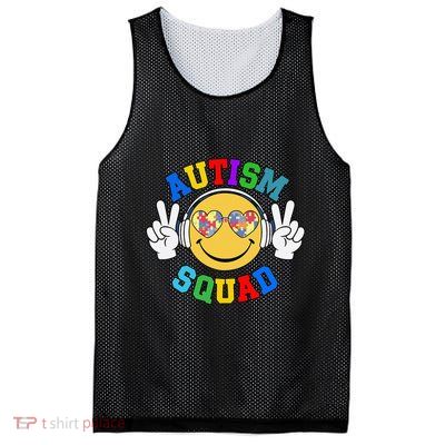 Autism Squad Team Support Inclusion And Awareness Mesh Reversible Basketball Jersey Tank