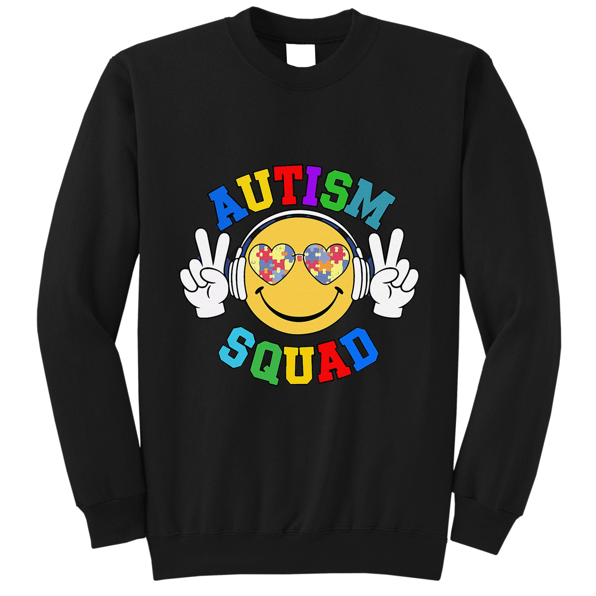 Autism Squad Team Support Inclusion And Awareness Tall Sweatshirt