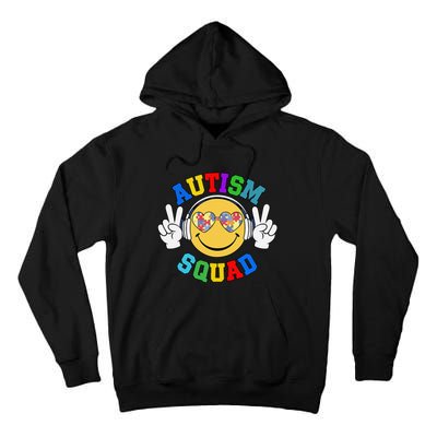 Autism Squad Team Support Inclusion And Awareness Tall Hoodie