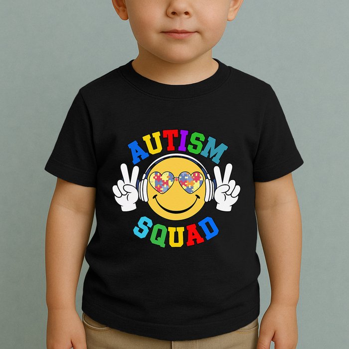Autism Squad Team Support Inclusion And Awareness Toddler T-Shirt