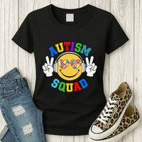 Autism Squad Team Support Inclusion And Awareness Womens T-Shirt