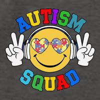 Autism Squad Team Support Inclusion And Awareness Vector Backpack