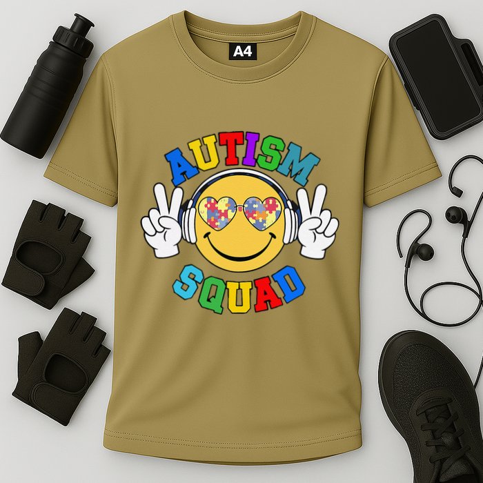 Autism Squad Team Support Inclusion And Awareness Performance Shirt