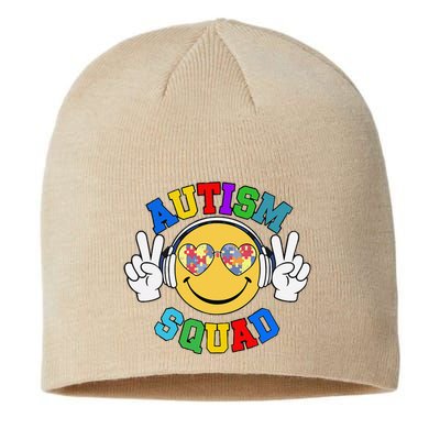 Autism Squad Team Support Inclusion And Awareness Sustainable Beanie