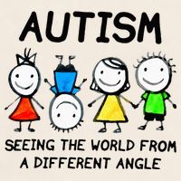 Autism Seeing The World From A Different Angle Autism Gifts Garment-Dyed Women's Muscle Tee