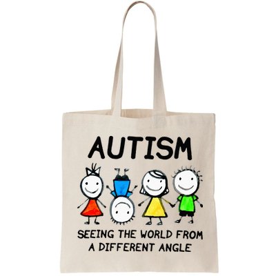Autism Seeing The World From A Different Angle Autism Gifts Bag