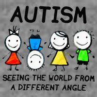 Autism Seeing The World From A Different Angle Autism Gifts Tall Sweatshirt