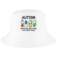 Autism Seeing The World From A Different Angle Autism Gifts Cool Comfort Performance Bucket Hat