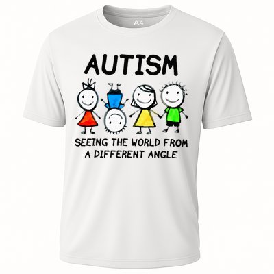 Autism Seeing The World From A Different Angle Autism Gifts Performance Shirt