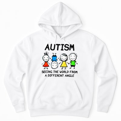 Autism Seeing The World From A Different Angle Autism Gifts Hoodie
