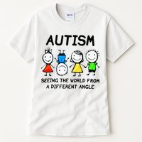 Autism Seeing The World From A Different Angle Autism Gifts Tall T-Shirt