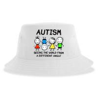Autism Seeing The World From A Different Angle Autism Gifts Sustainable Bucket Hat