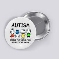Autism Seeing The World From A Different Angle Autism Gifts Button