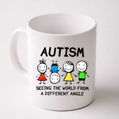 Autism Seeing The World From A Different Angle Autism Gifts Mug