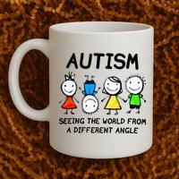 Autism Seeing The World From A Different Angle Autism Gifts Mug