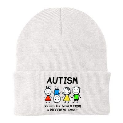 Autism Seeing The World From A Different Angle Autism Gifts Beanie