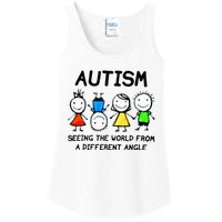 Autism Seeing The World From A Different Angle Autism Gifts Ladies Essential Tank