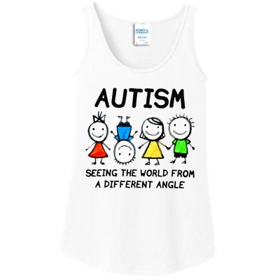 Autism Seeing The World From A Different Angle Autism Gifts Ladies Essential Tank