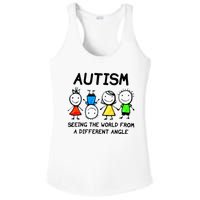 Autism Seeing The World From A Different Angle Autism Gifts Ladies PosiCharge Competitor Racerback Tank