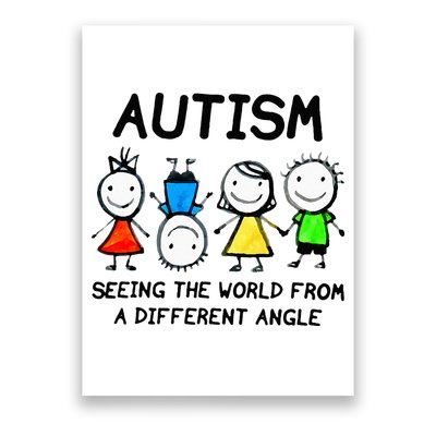 Autism Seeing The World From A Different Angle Autism Gifts Poster