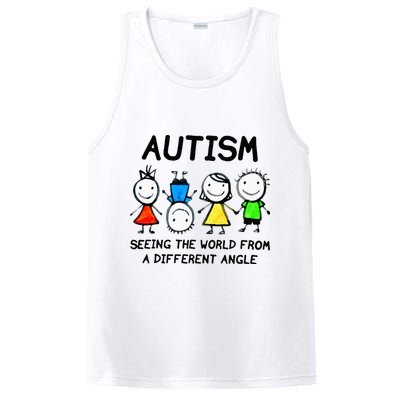 Autism Seeing The World From A Different Angle Autism Gifts PosiCharge Competitor Tank