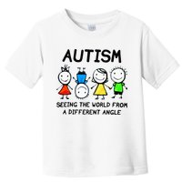 Autism Seeing The World From A Different Angle Autism Gifts Toddler T-Shirt