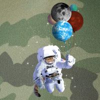 Astro Cat With Planet Balloons Legacy Tie Dye Trucker Hat