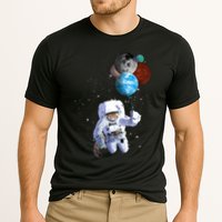 Astro Cat With Planet Balloons Performance Shirt