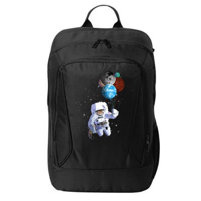 Astro Cat With Planet Balloons City Backpack
