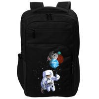 Astro Cat With Planet Balloons Impact Tech Backpack