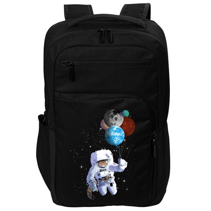 Astro Cat With Planet Balloons Impact Tech Backpack