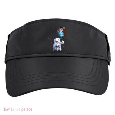 Astro Cat With Planet Balloons Adult Drive Performance Visor