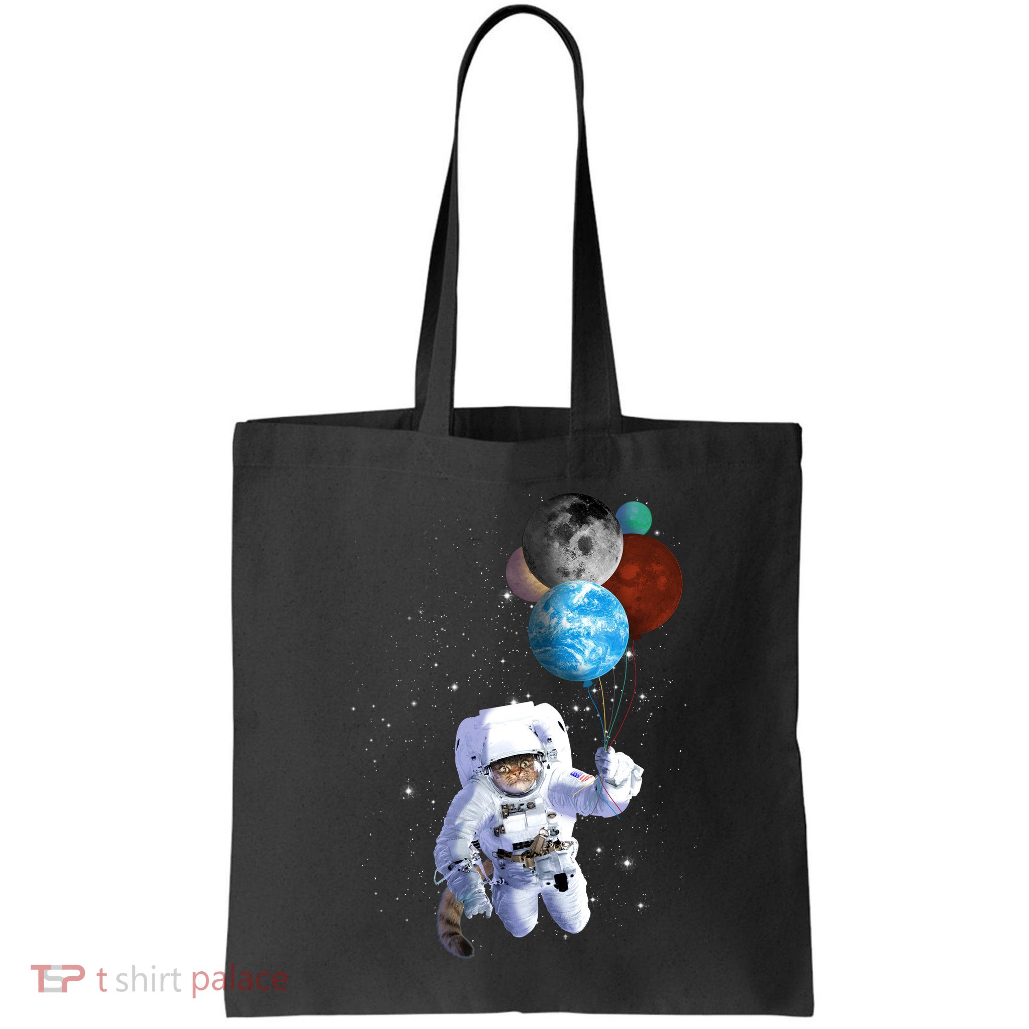 Astro Cat With Planet Balloons Bag