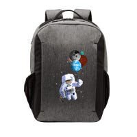 Astro Cat With Planet Balloons Vector Backpack